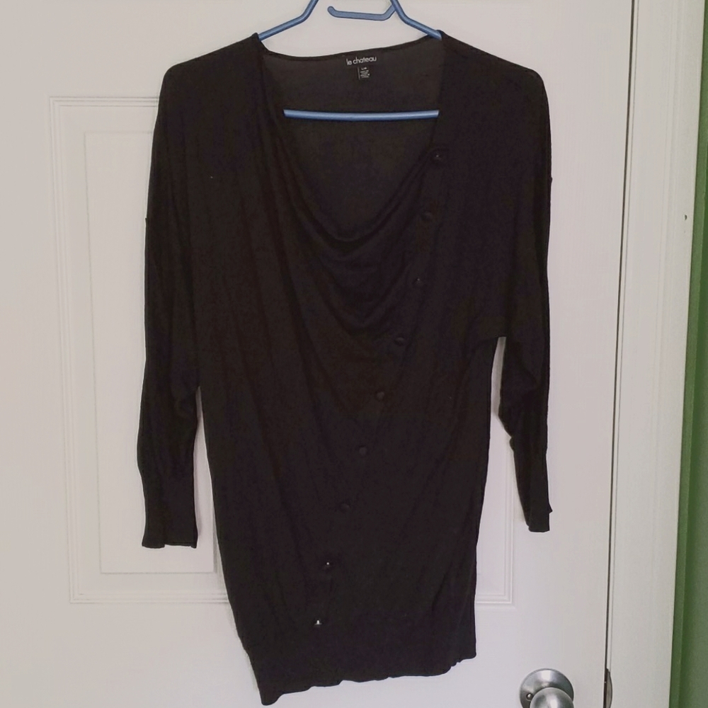 Black cowel neck sweater